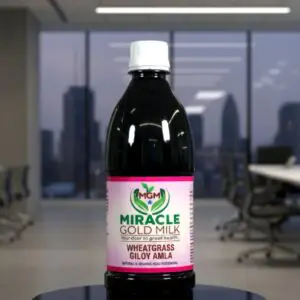 Miracle Gold Milk -Wheatgrass, Giloy, and Amla